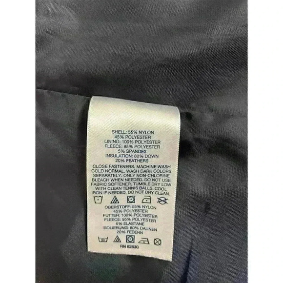 Lands' End Down Feather Puffer Vest Shiny Gray Full Zip Women's Size M - Picture 13 of 16